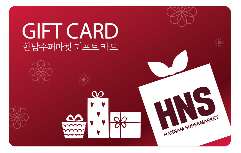 Hannam Gift Card front view