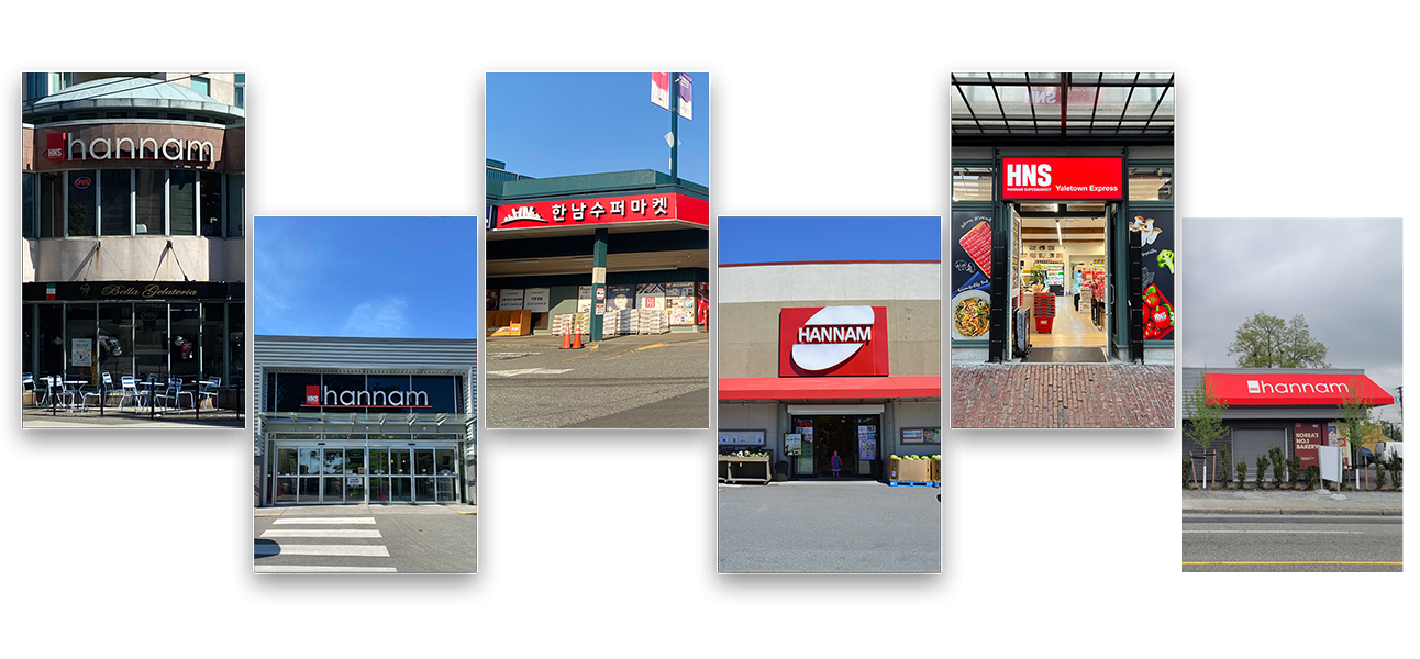 Hannam Mart store locations map